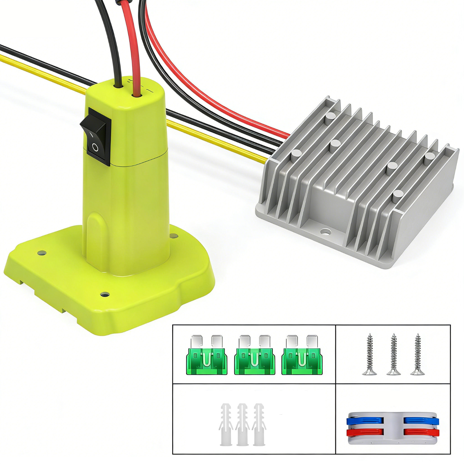 18V to 12V Step Down Adapter Compatible with Ryobi 18V Battery
