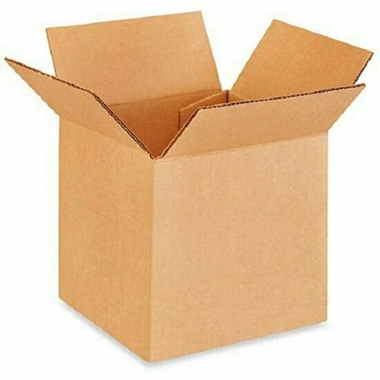 100 Boxes 50 each 6x4x4, 6x6x6 Shipping Packing Mailing Box Corrugated Carton