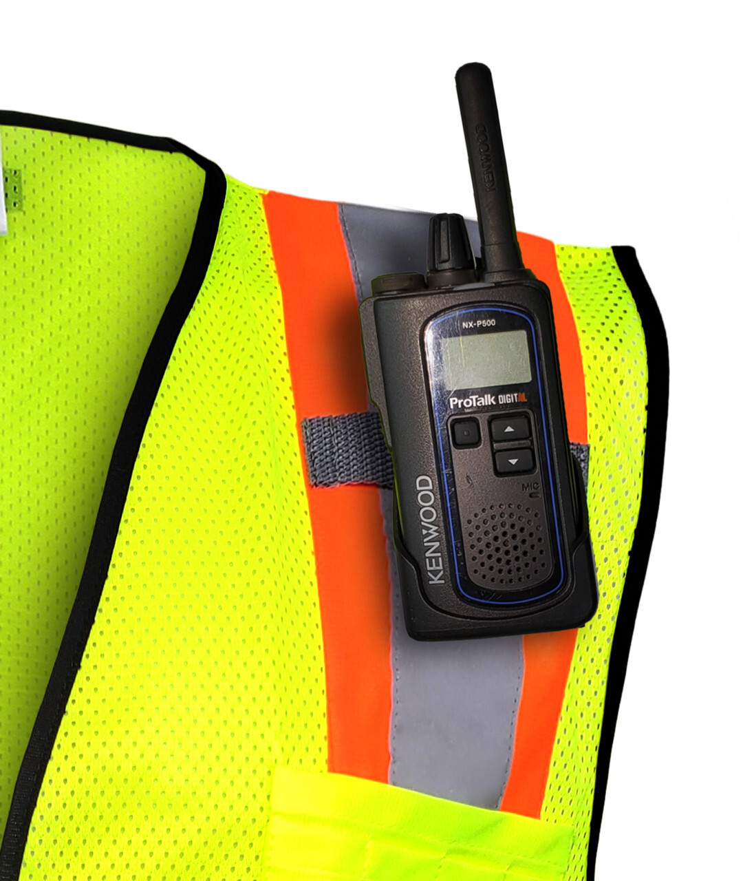 Fierce Safety Surveyors Class 2 Meshed Vest with Orange Trim and Black Bottom