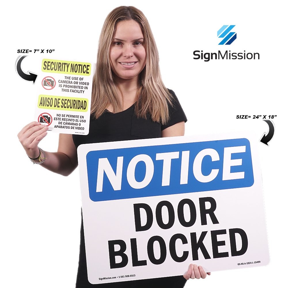 Signmission Osha – Atm Available Plastic Your Business Construction Site