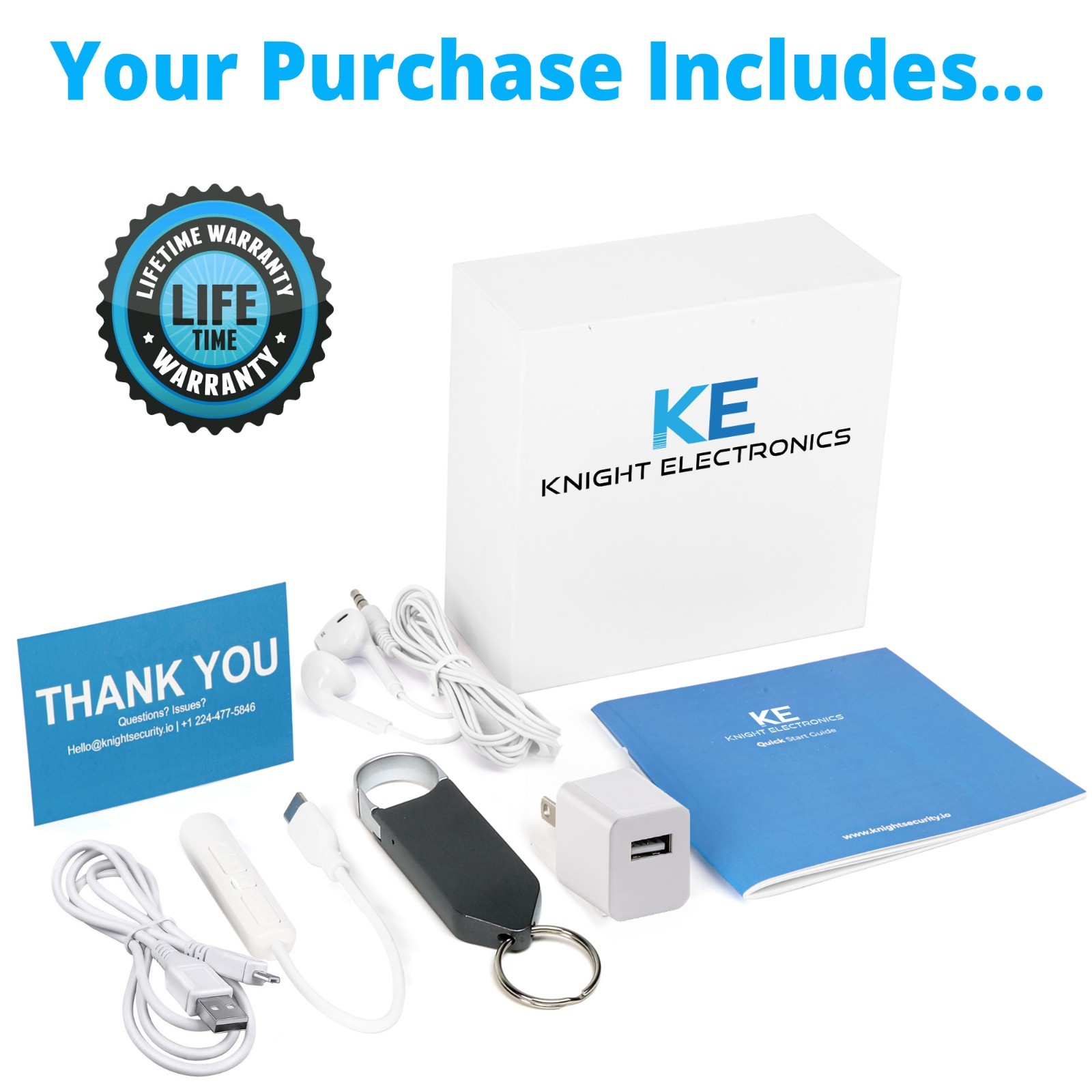 Keychain Voice Activated Recorder w/ MASSIVE Storage. Digital Voice Recorder NEW