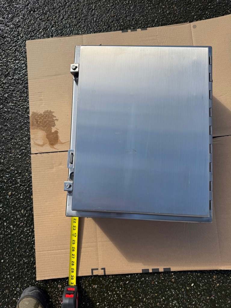 Hoffman nVent A24P16SS6 Stainless 316 Steel Wall-Mount Enclosure 21″x 13″x 6″NEW