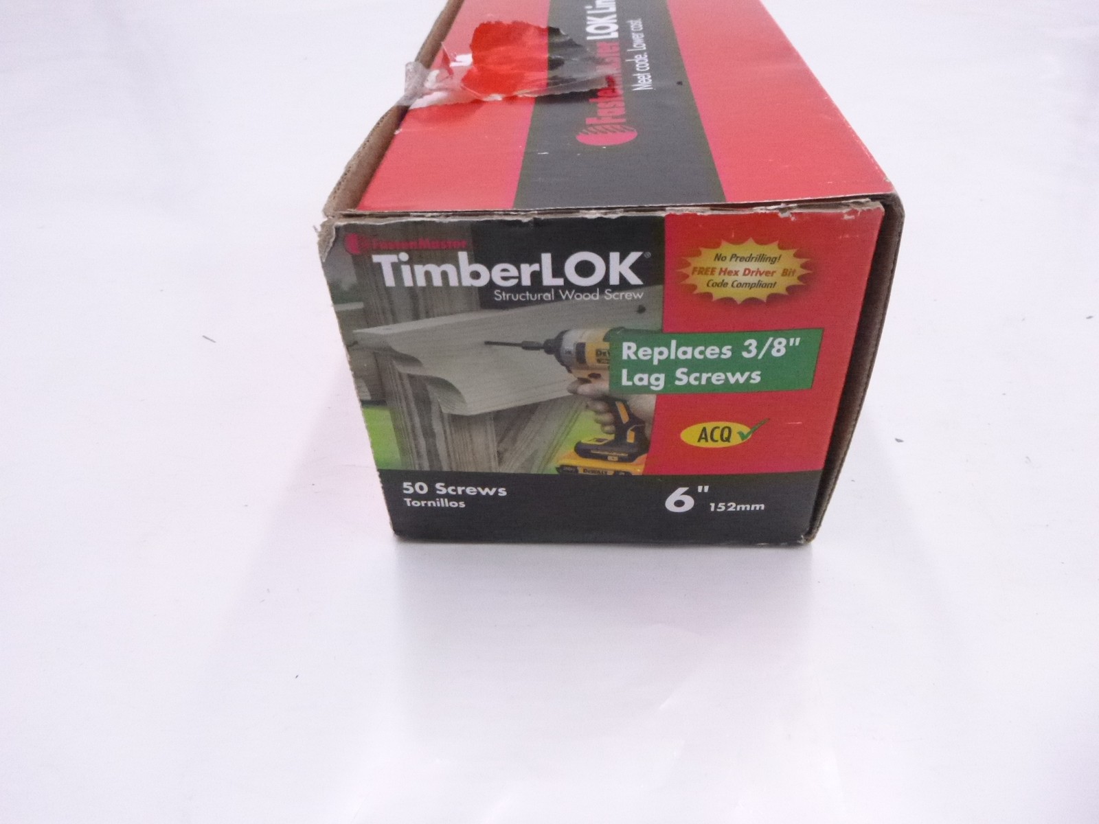 50-Pack Fasten Master GJXJIK Timberlock Heavy-Duty Wood Screws 6″