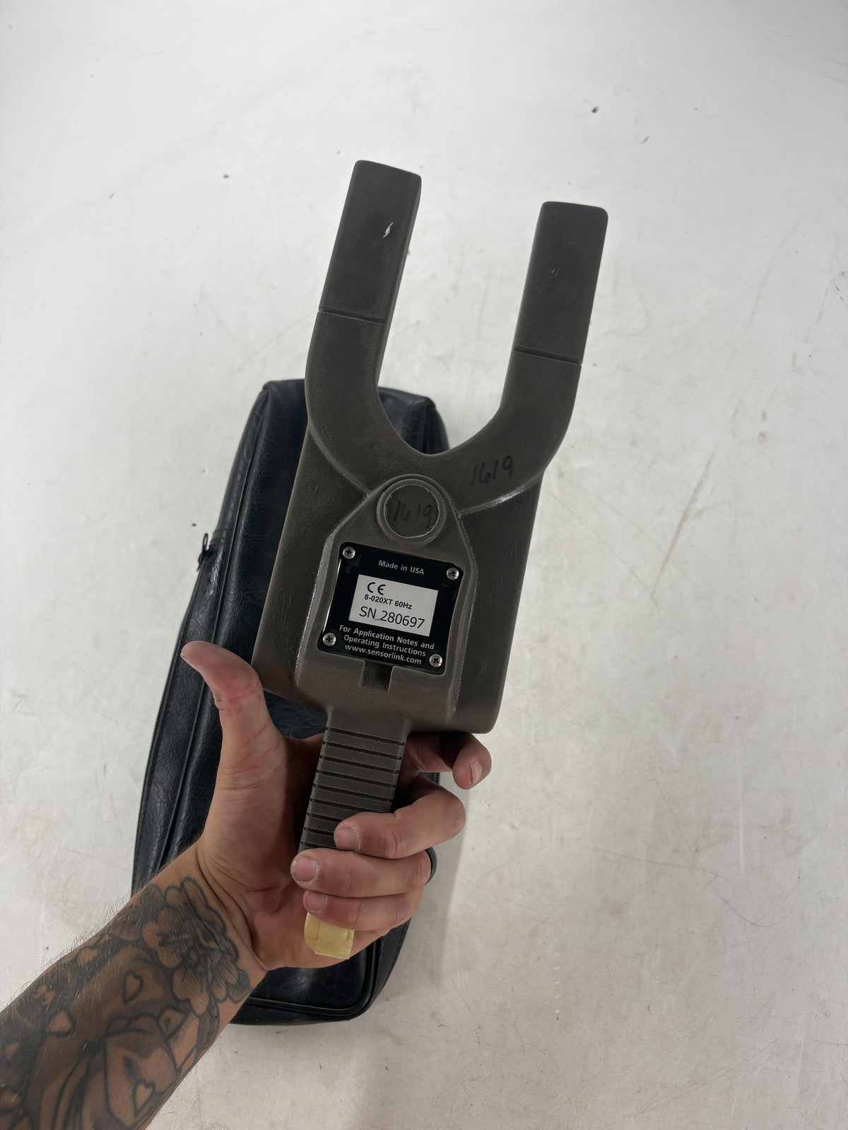 SensorLink Ampstik True RMS AC Ammeter 1-5000A Auto-Ranging Clamp Meter Gray USA