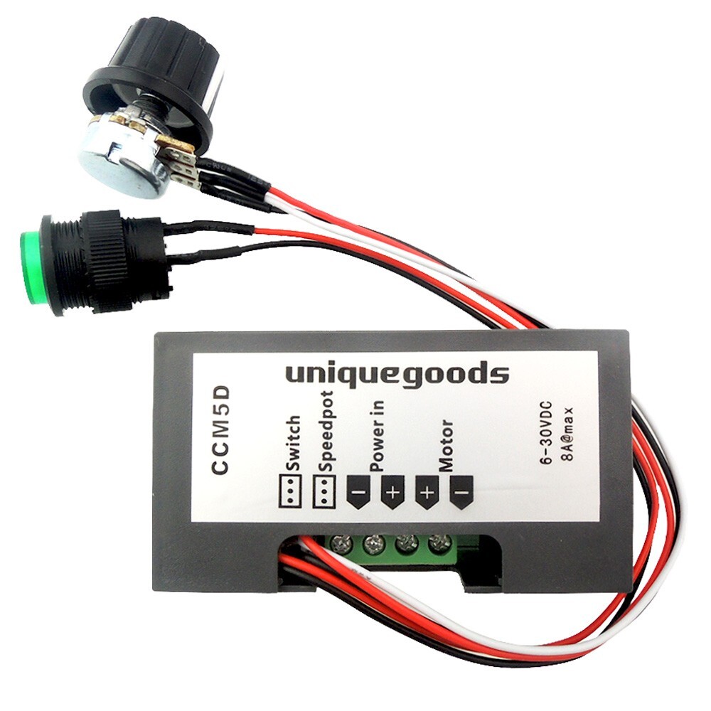 PWM DC Brush Motor Speed Controller 6-30V 8A Digital Display Dimmer Governor