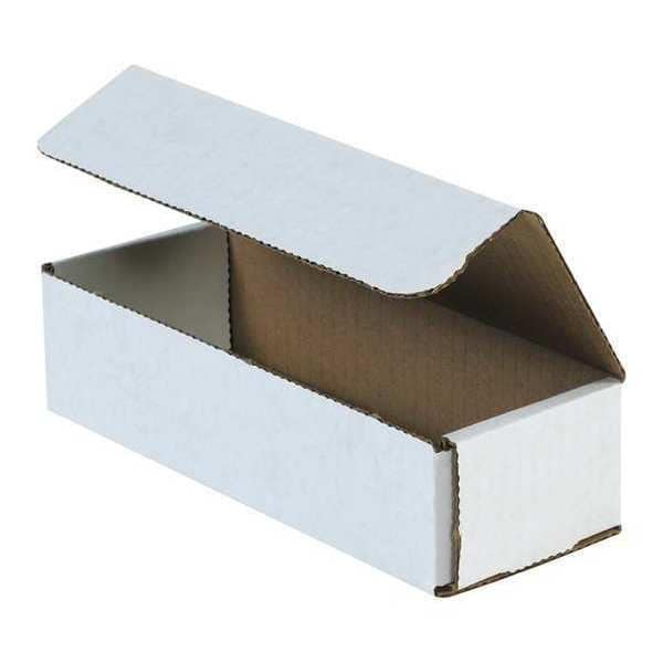12x4x2 White Corrugated Cardboard Shipping Boxes Literature Mailers 50 Pack