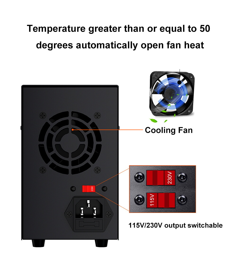 DPS 0~30V 60V 120V 160V 0~2A 3A 5A 10A Adjustable Variable DC Bench Power Supply