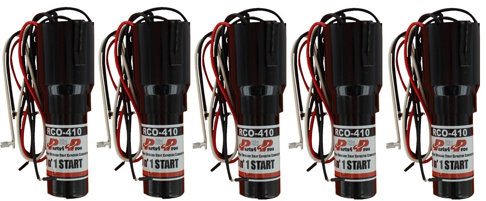 RCO410 3 in 1 Relay Hard Start Capacitor Kit Refrigerator 1/4-1/3 HP 115VAC (5x)