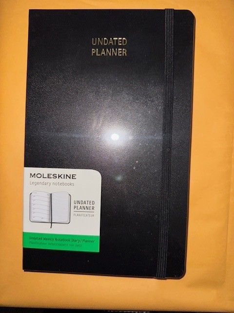 NEW Moleskine Undated Classic Planner Weekly, 12-Month, Black, HAR 5.25″ x 8.25″
