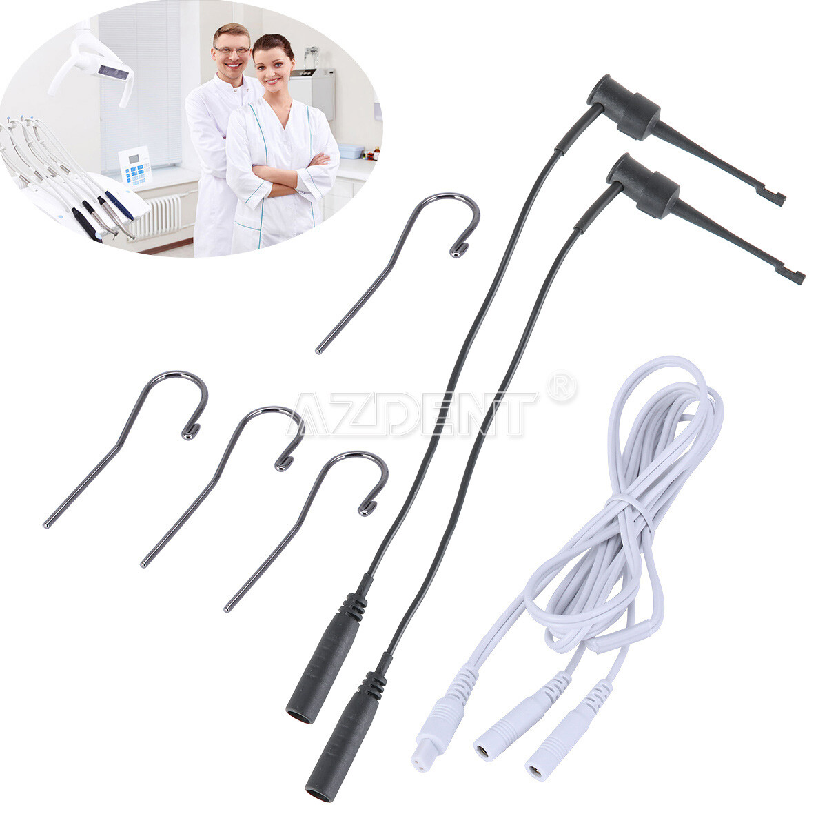 Dental Apex Locator Endodontic Accessories File Test Holder Hooks Cord