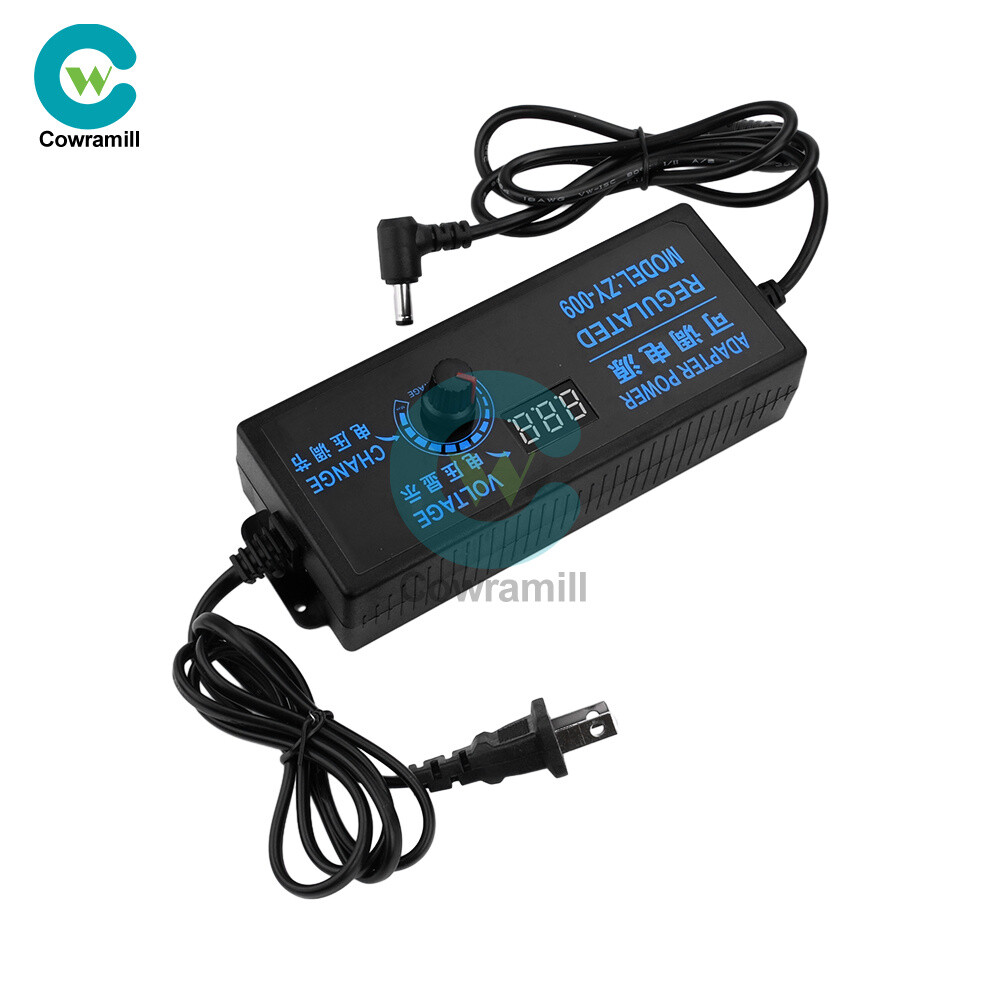 Adjustable AC-DC Power Supply Adapter Charger Variable Voltage 3V-24V Universal