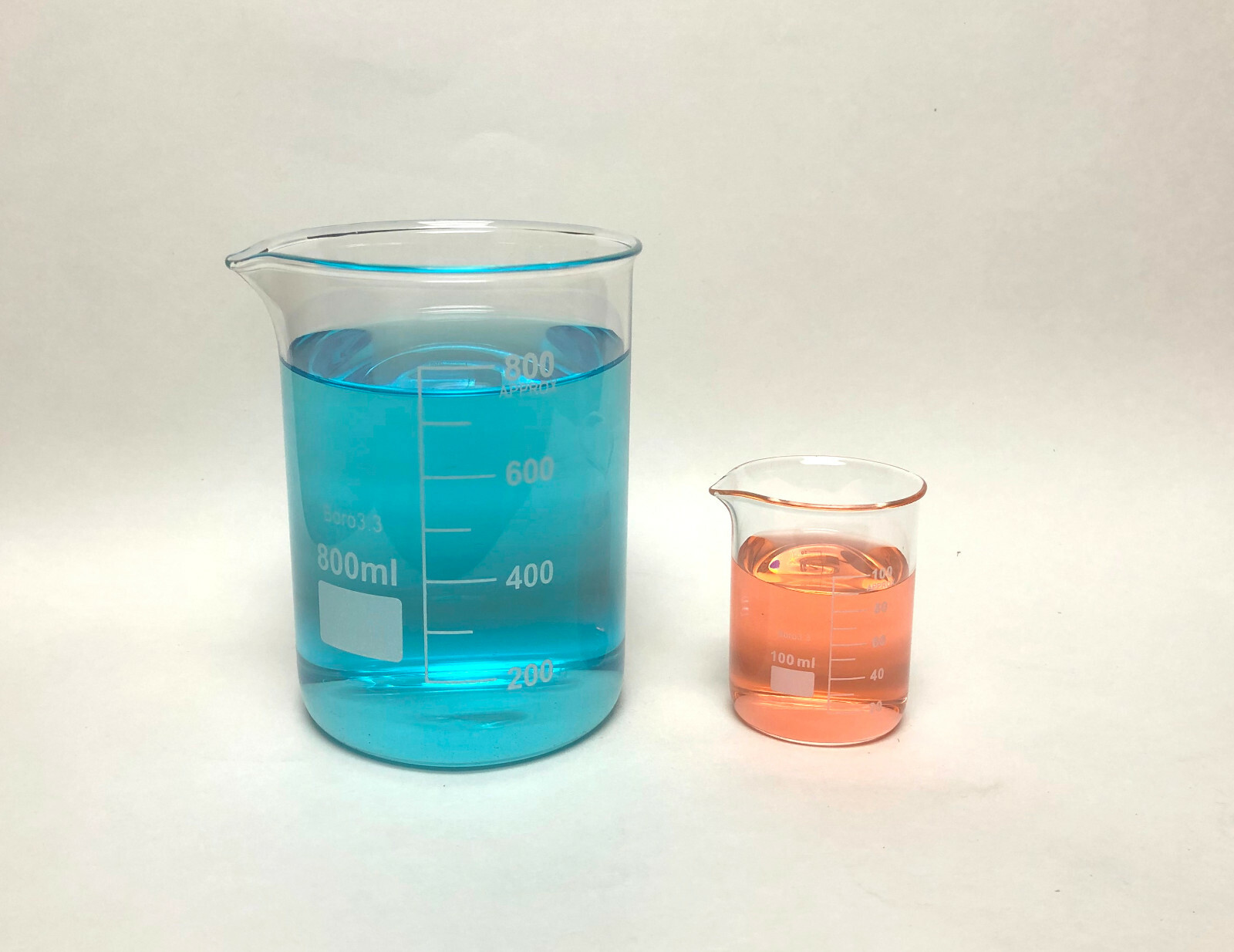 Beaker Set 800mL 100 mL Griffin Graduated Borosilicate Glass beakers New