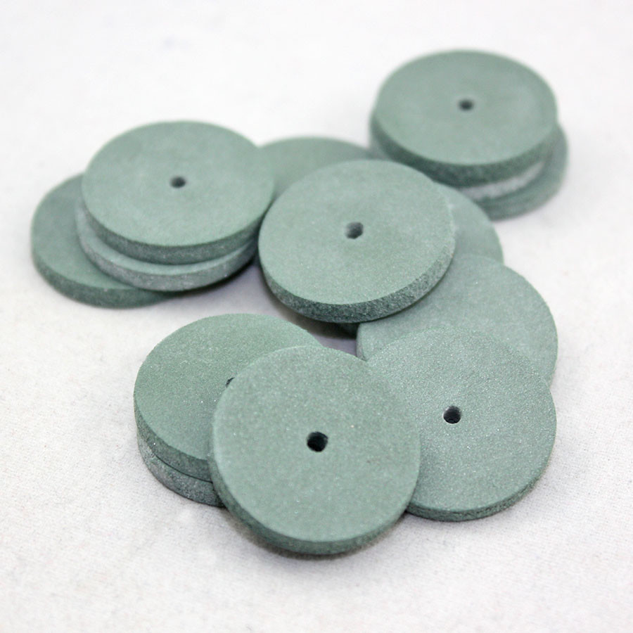 NEW Green 100 PCS Rubber Polishing Wheels Dental Jewelry Rotary Tool