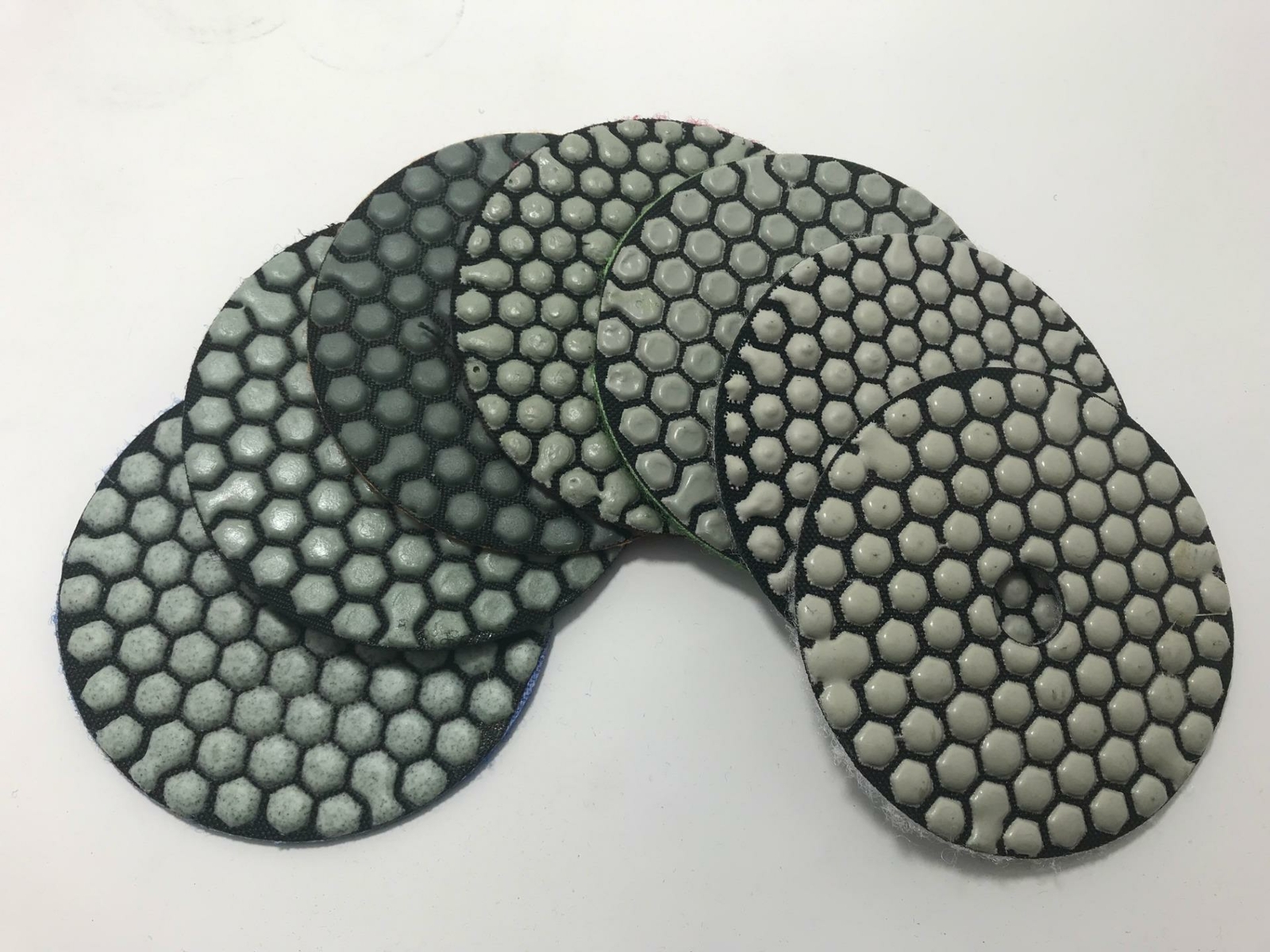QuickT 4″ Diamond Polishing Pad Dry For Concrete,Granite Marble Stone Glass-7 Pc