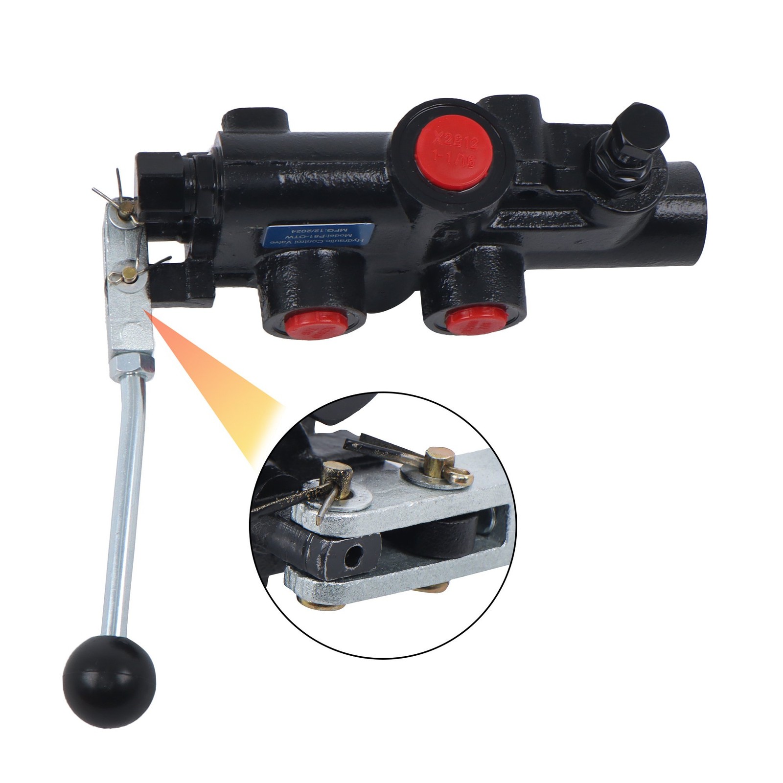 1 Spool 21 GPM Hydraulic Log Splitter Control Valve 4300 PSI Detent release