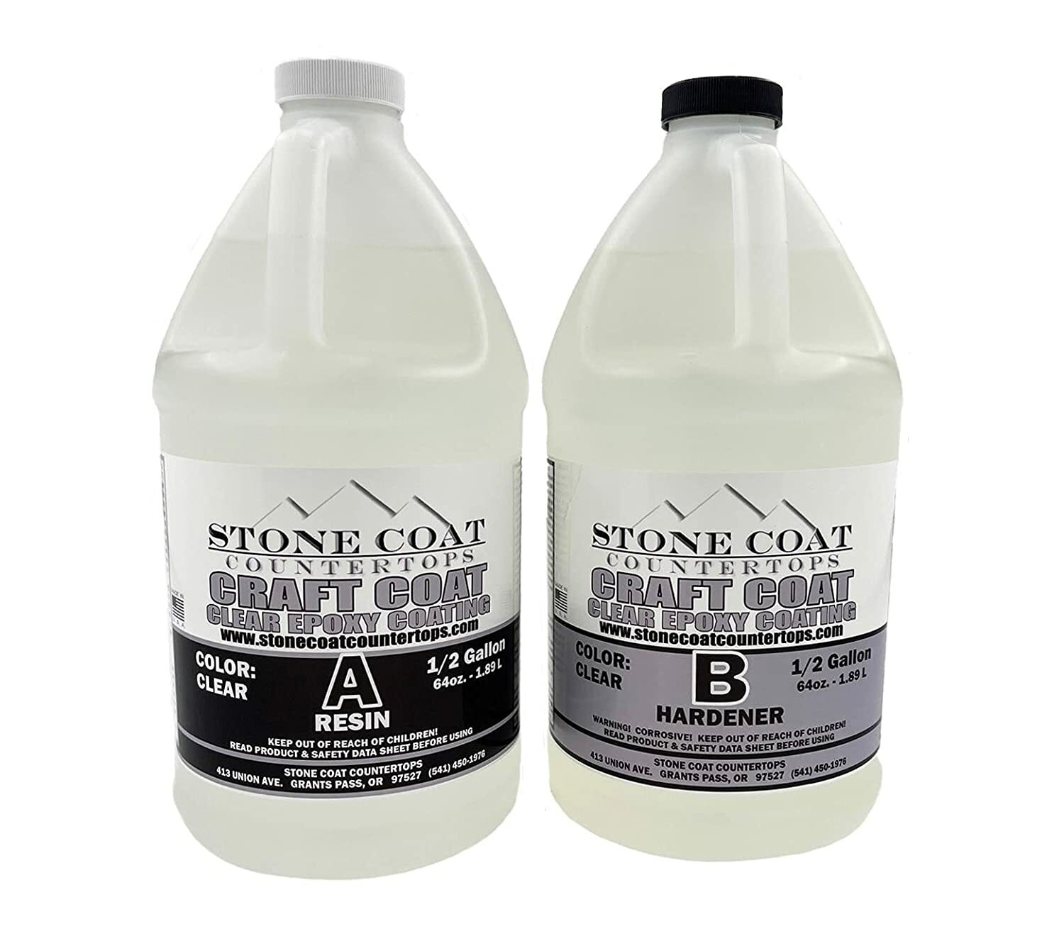 Craft Coat 1 Gallon Epoxy Resin Kit (Stone Coat Countertops – DIY Craft Resin)