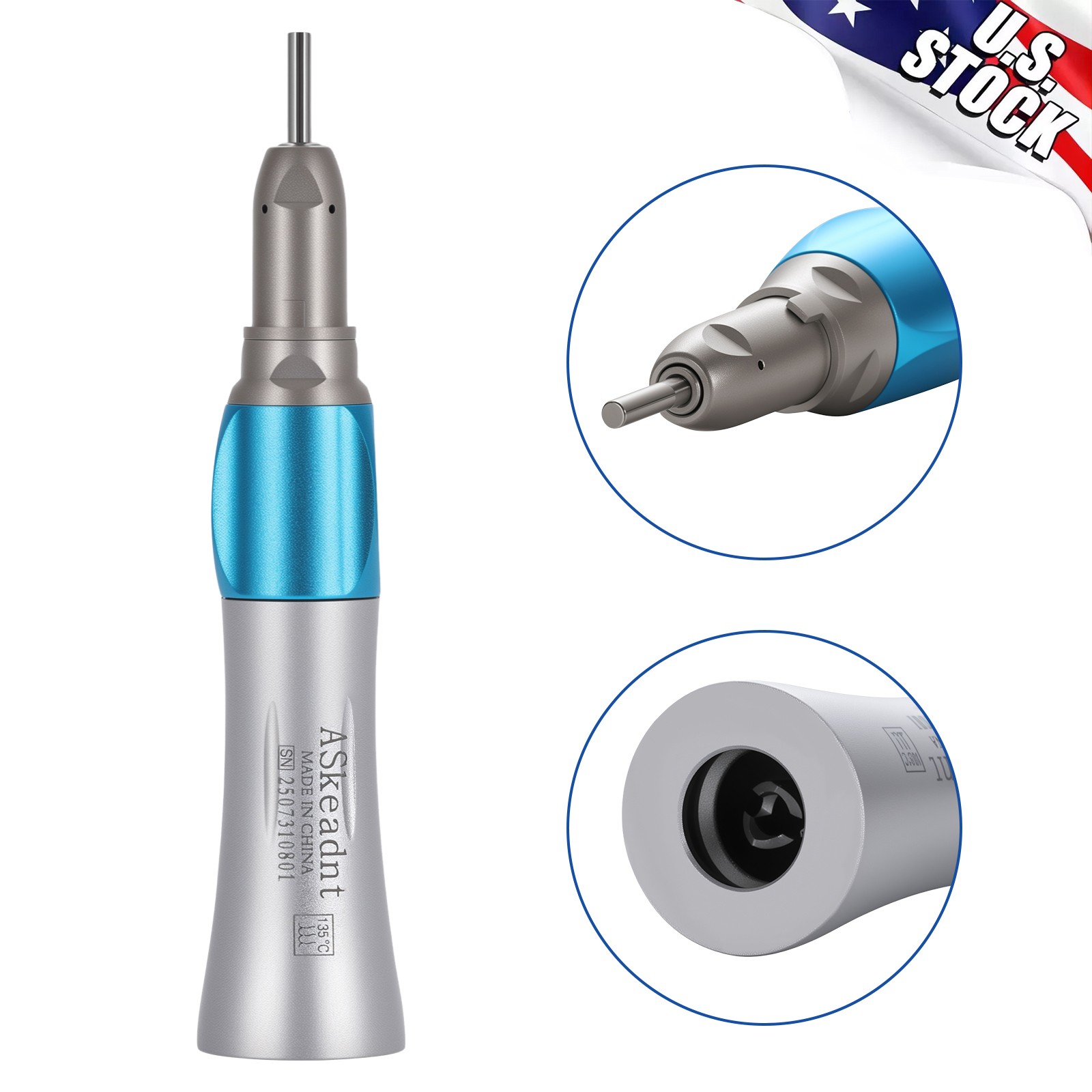 E-TYPE Dental Slow Low Speed Straight Nose Cone Handpiece NSK STYLE