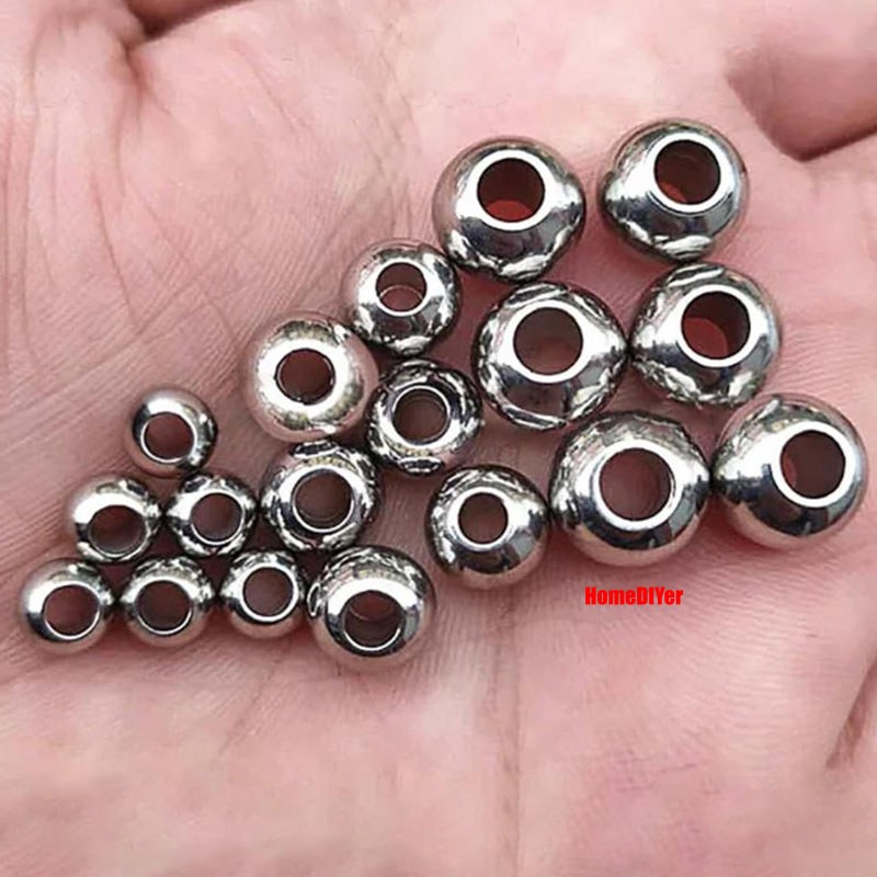 Dia 2mm-60mm Solid Stainless Steel Through Hole Balls Smooth Drilling Steel Ball