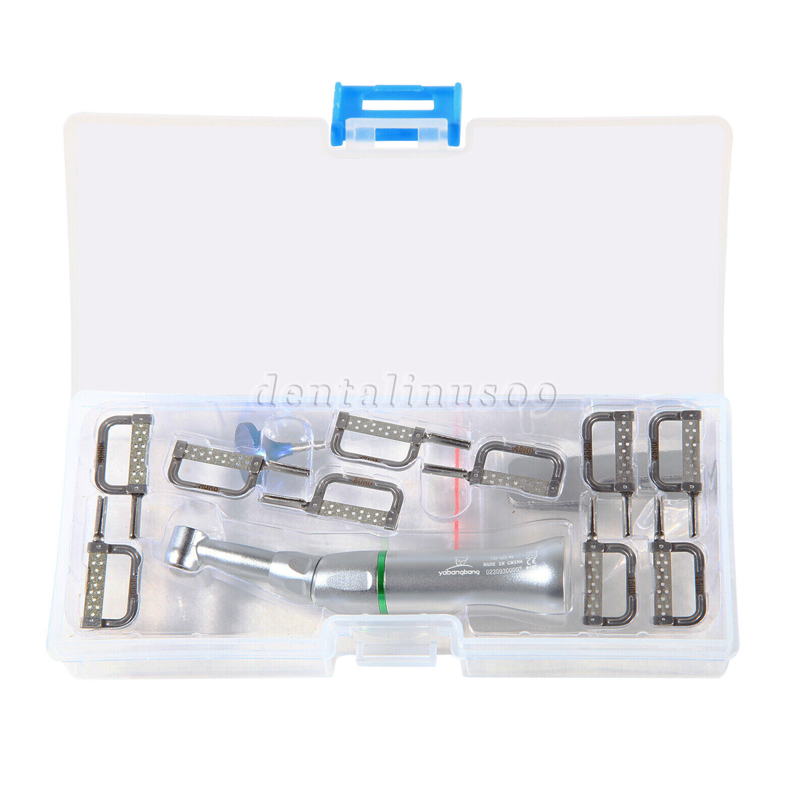 4:1 Reduction Dental Contra Angle IPR Handpiece & 10 Interproximal Strips Kit st