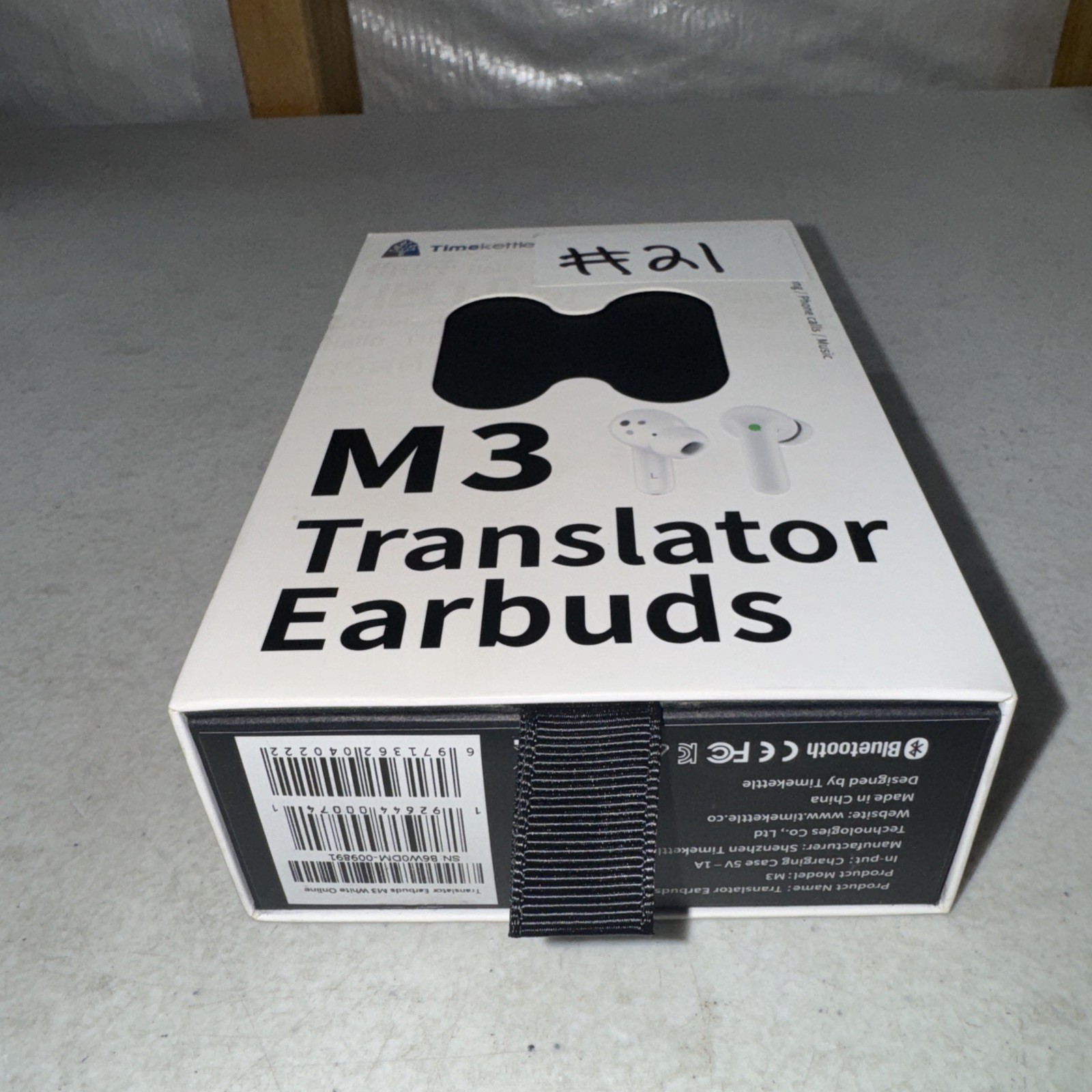 Timekettle M3 Language Translator Earbuds New White