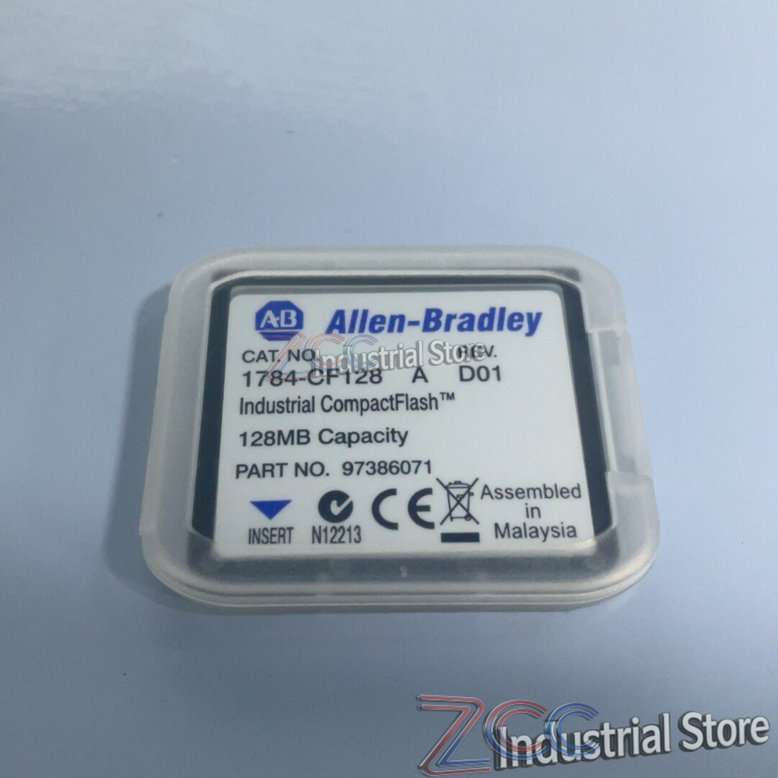 New Allen-Bradley 1784-CF128 Ser A 128MB CompactFlash Card Rev E01