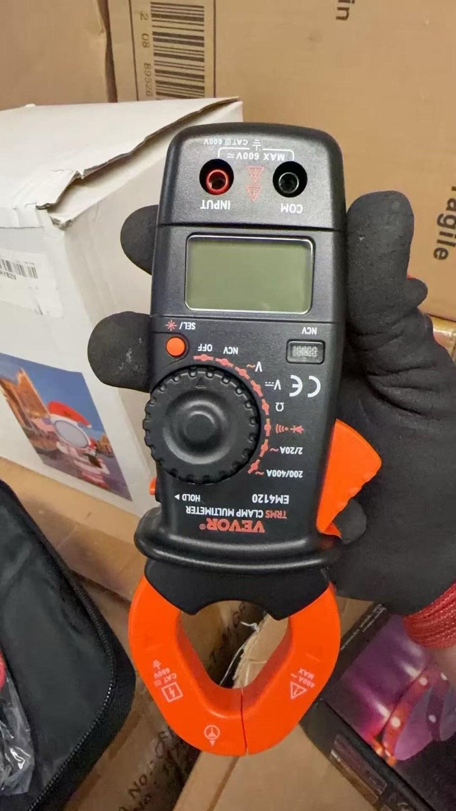 400 Amp Digital Clamp Meter AC DC Multimeter True RMS Auto Ranging NCV