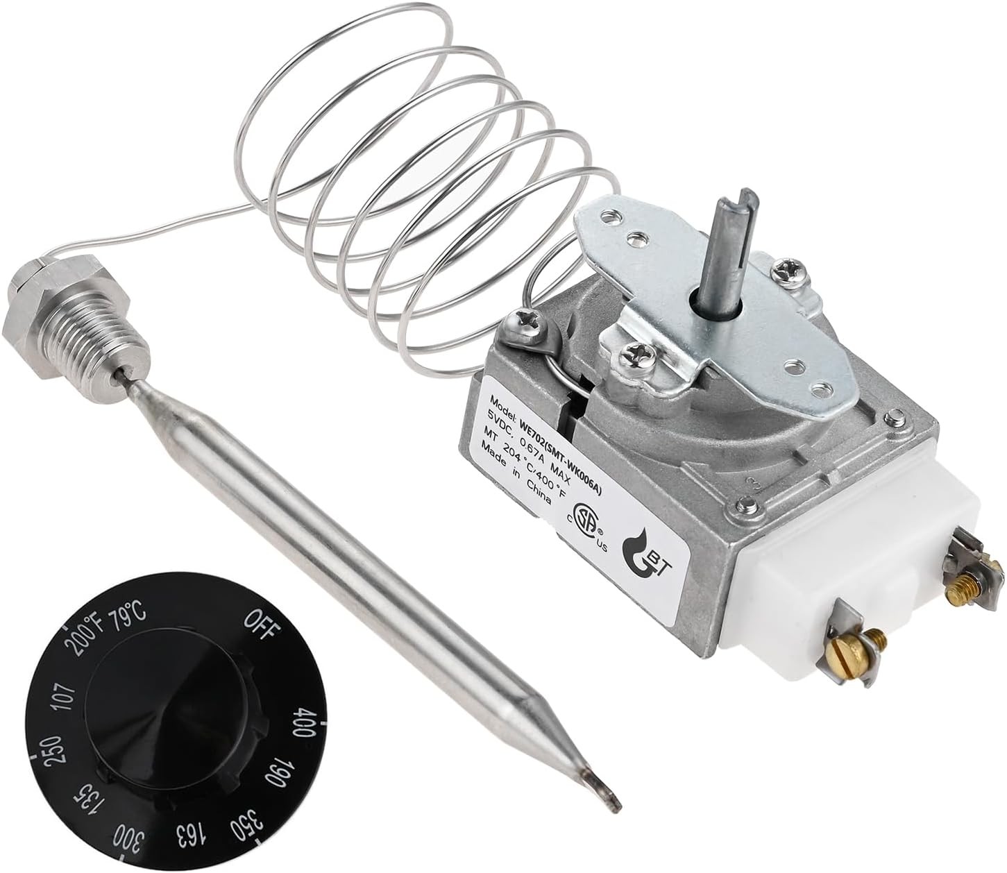 Gohantee 1175 Fryer Thermostat RX-1-36 200-400F Replacement