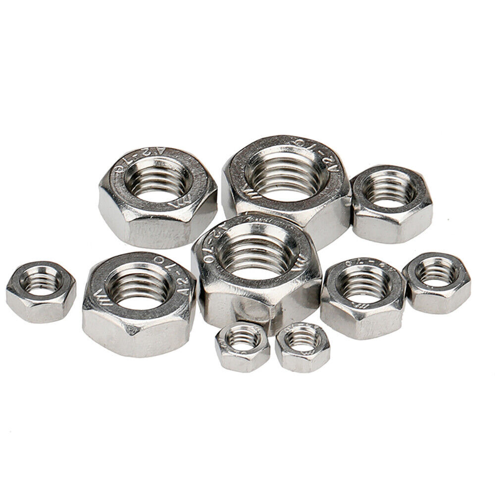 Hex Full Nuts Left Hand Thread Nut Hexagon Nut M4 M5 M6 M8 M10 M12 M14 M16M18M20