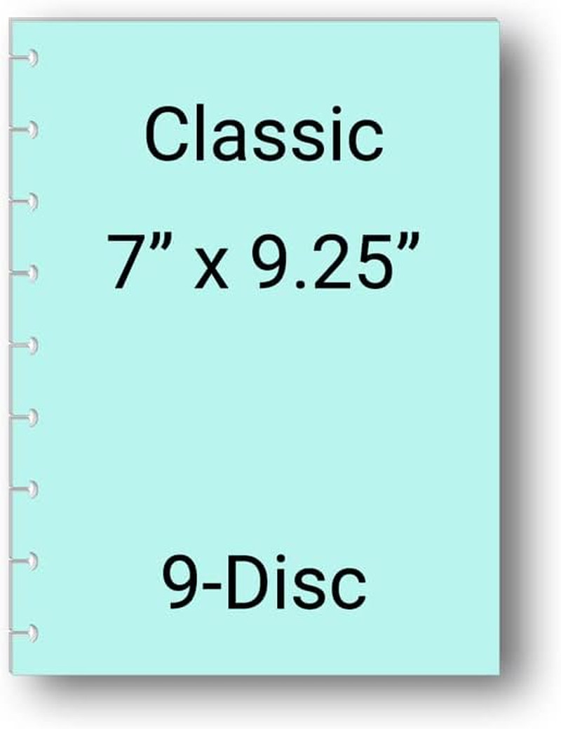 Undated Weekly Planner Inserts for 6 Months, Fits 9 Disc Planners Calendar Refil
