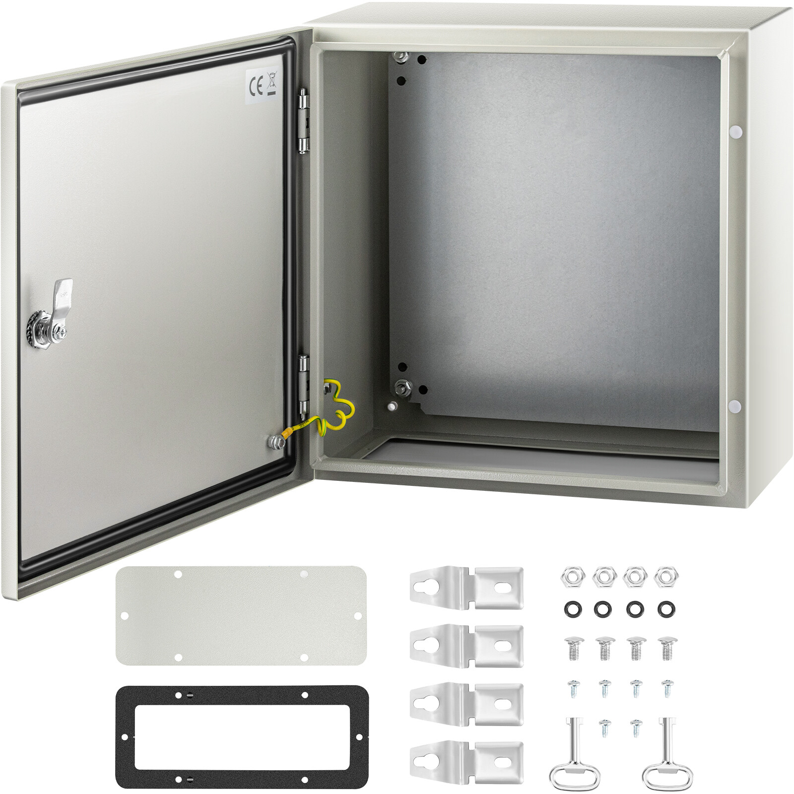 VEVOR 16x16x8» Carbon Steel Electrical Enclosure IP65 Wall Mount Junction Box