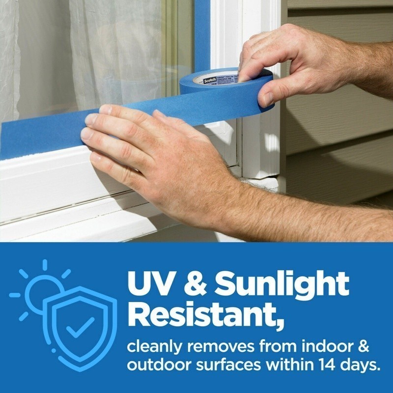 Multi-Surface Painters Tape Removable Indoor Outdoor UV Resistant 14 Days New