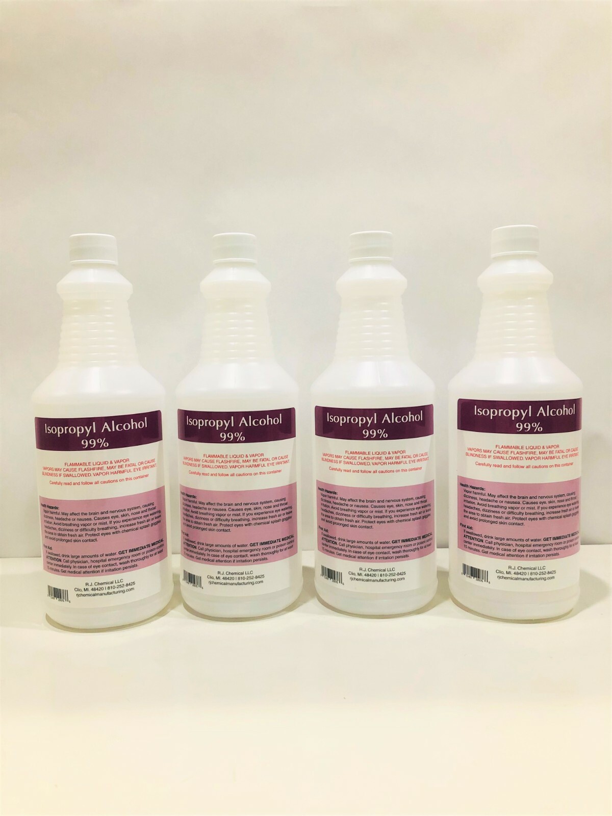 1 GALLON – PACKED IN 4 QTS- ISOPROPYL ALCOHOL 99% – NO IMPURITIES – MADE IN USA