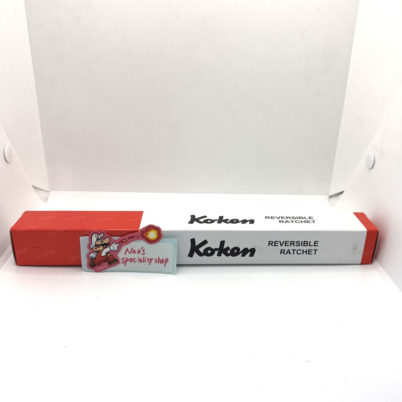 Ko-ken Koken 3726Z-280 Z-EAL Flex Head Long Ratchet Handle 3/8″ Drive 280mm New