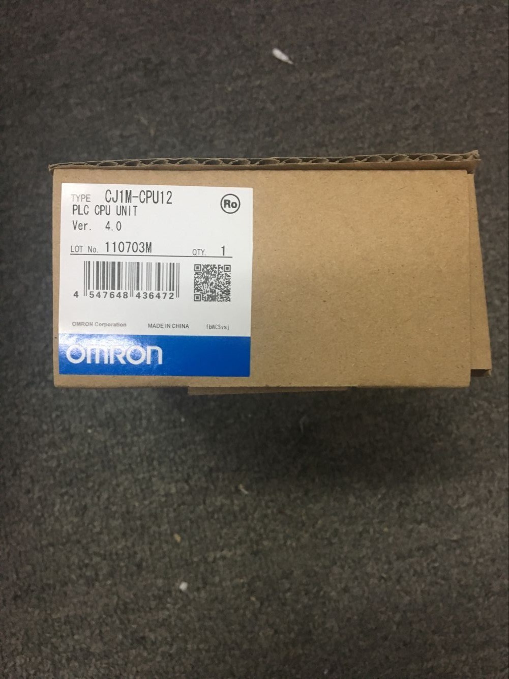 1PC Omron CJ1M-CPU12 PLC Module CPU Unit CJ1MCPU12 New In Box #US