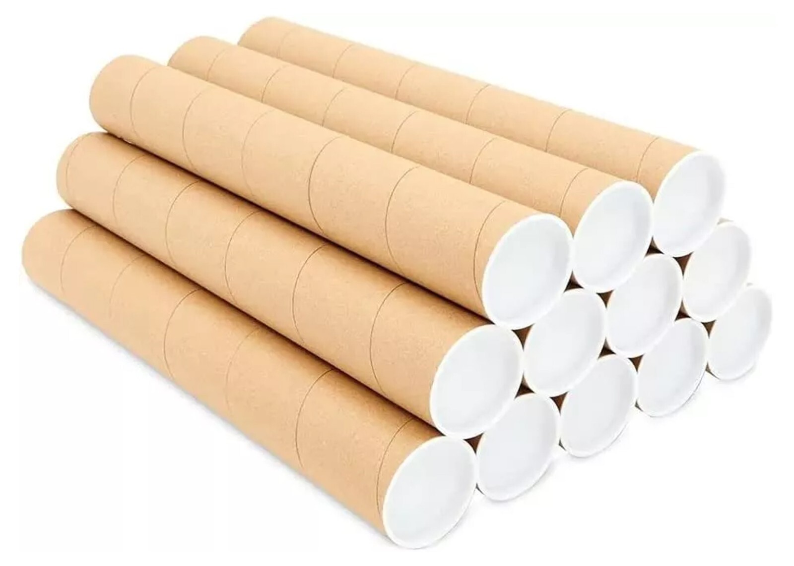 3″ x 15″ Heavy Duty Mailing Shipping Tubes with End Caps Made in USA (1 Pack)