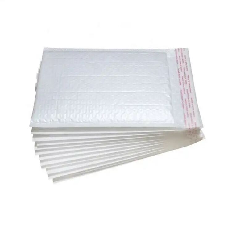 50 #2 8.5″ x 11″ Poly Bubble Padded Envelopes Mailers Shipping Bags White 9×12