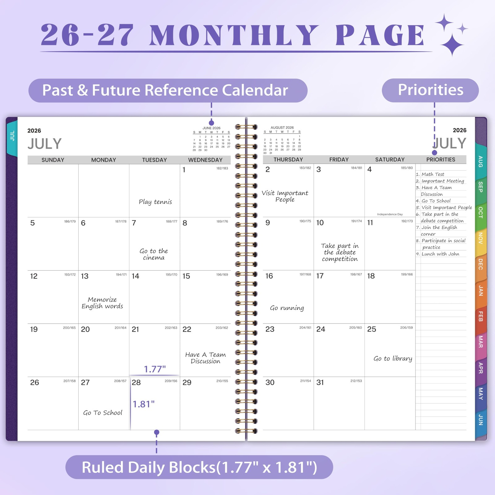 2026-2027 Appointment Book/Planner – 8.2″ x 11″, Daily Planner 2026-2027 from…
