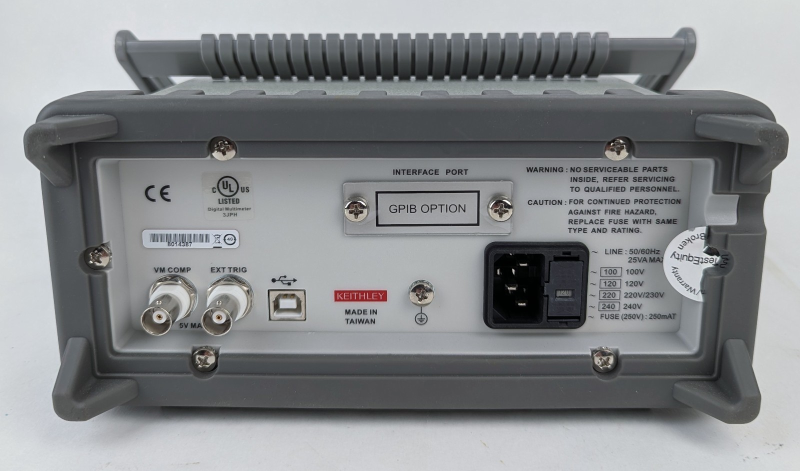 Keithley 2110 – 120V – Digital Multimeter W/ Port For GPIB Interface – USB