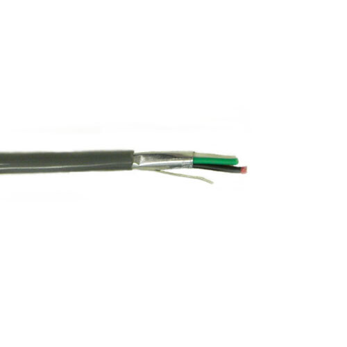 500′ 18/4 Shielded CL3R/CMR Security Alarm Cable PVC Jacket Gray 300V