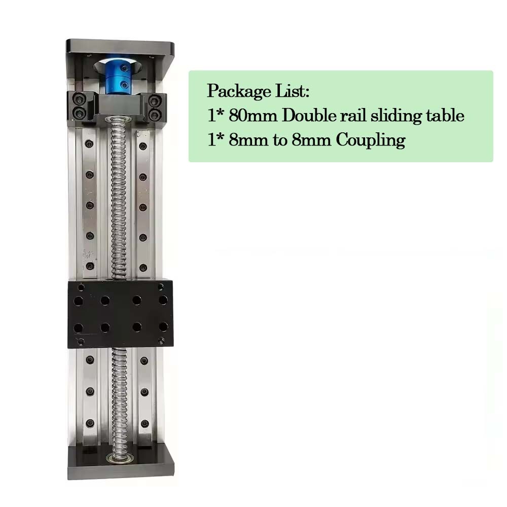 Electric Actuators Slide Table Ball Screw Module 60KG Load Nema23 stepper kit
