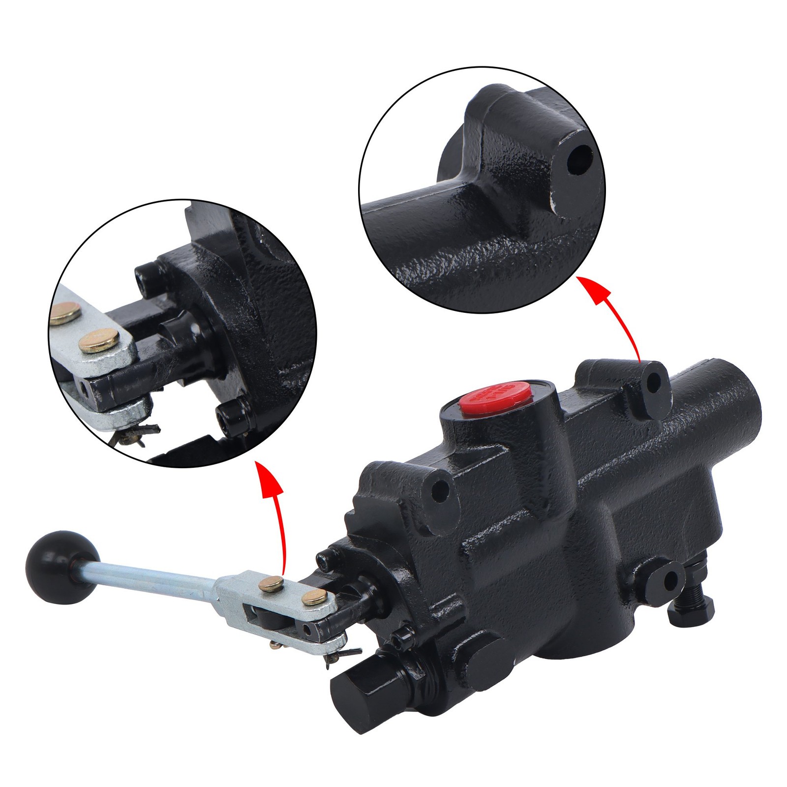 1 Spool 21 GPM Hydraulic Log Splitter Control Valve 4300 PSI Detent release