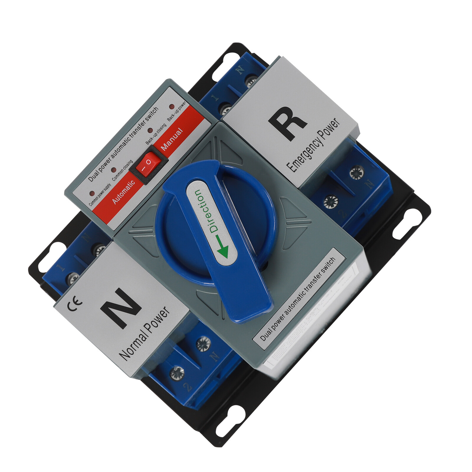 AC110V 2P 63A Mini Dual Power Automatic Transfer Switch Toggle Control Converts