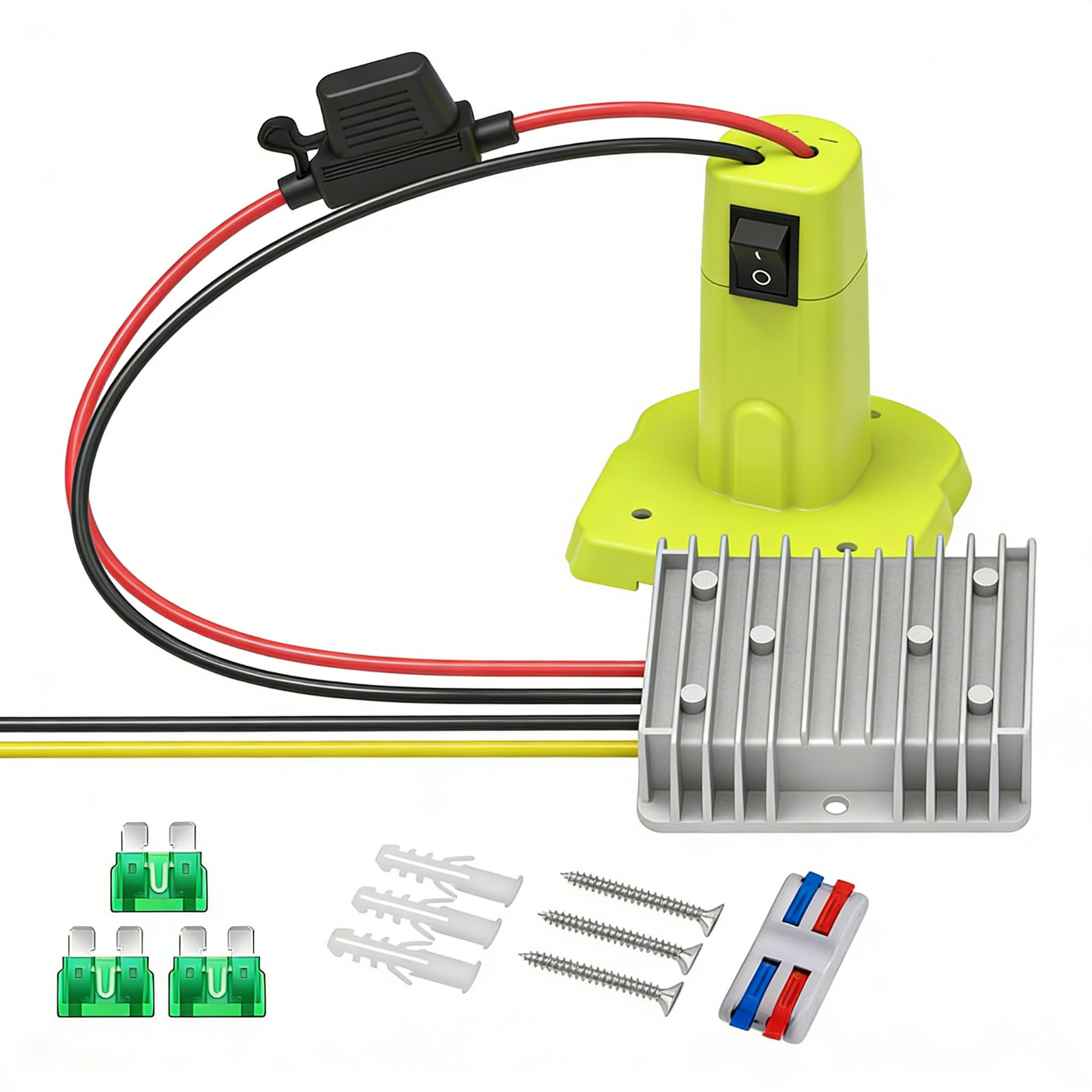 18V to 12V Step Down Adapter Compatible with Ryobi 18V Battery