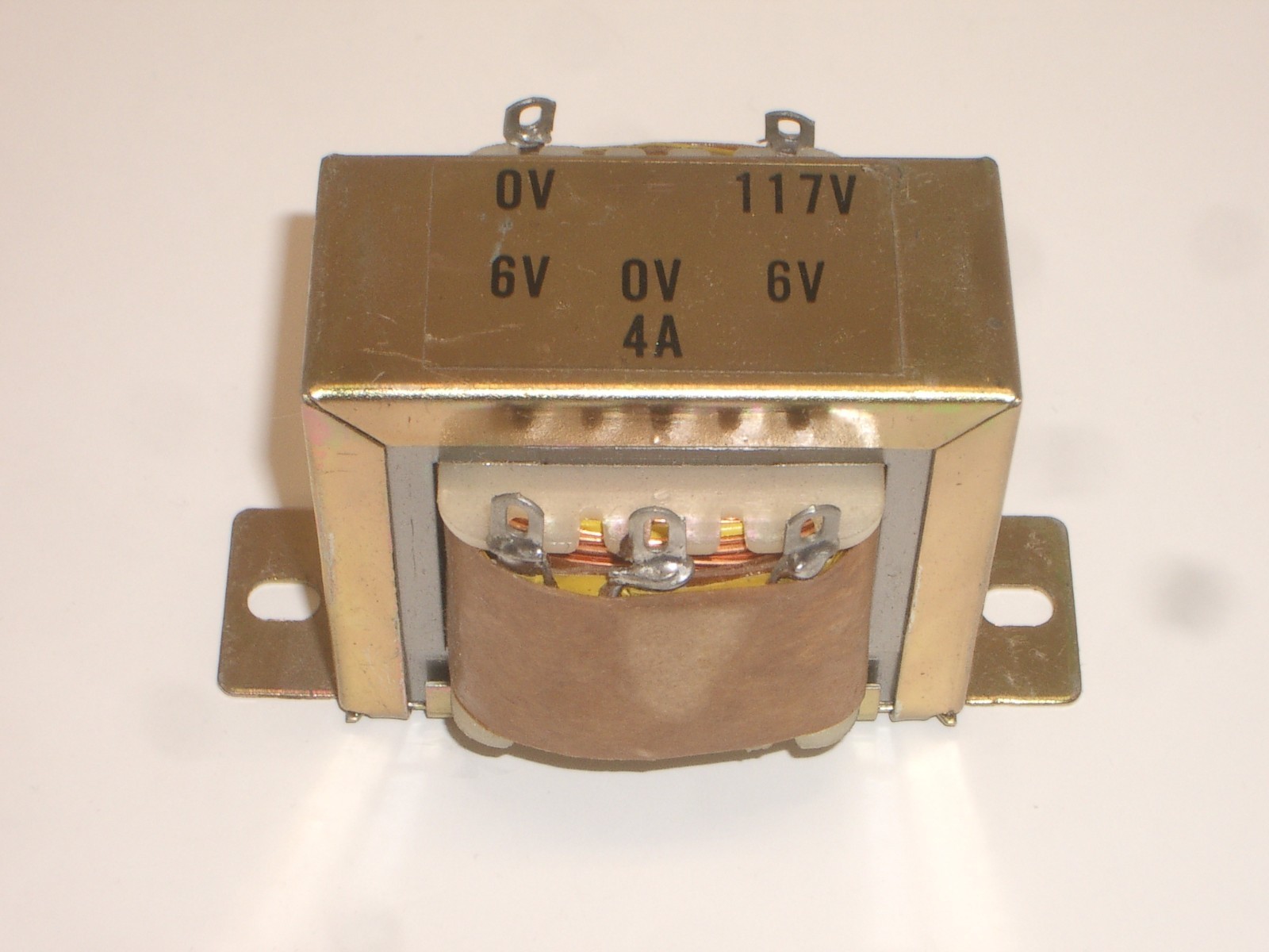 NET ELECTRONICS 117VAC TO 12V 12VAC CENTER TAP CT 6V-0-6V 4A POWER TRANSFORMER