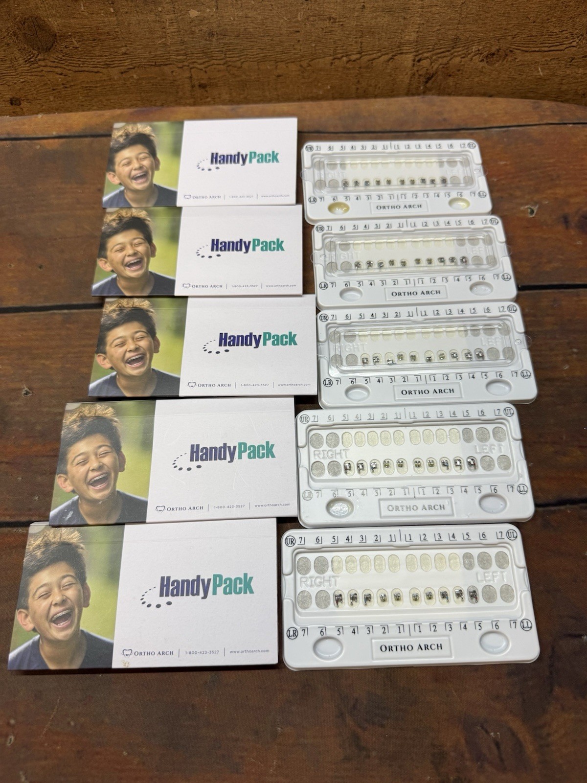 Ortho Arch LN2-902 Horizon Mini Roth .022 Partial Bracket Lot 5 Trays