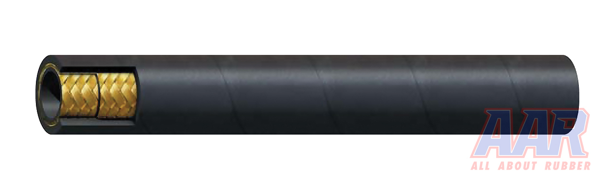 3/8″ x 48″ 2-Wire Hydraulic Hose Assembly 5,000 PSI with 2 Male Pipe fittings