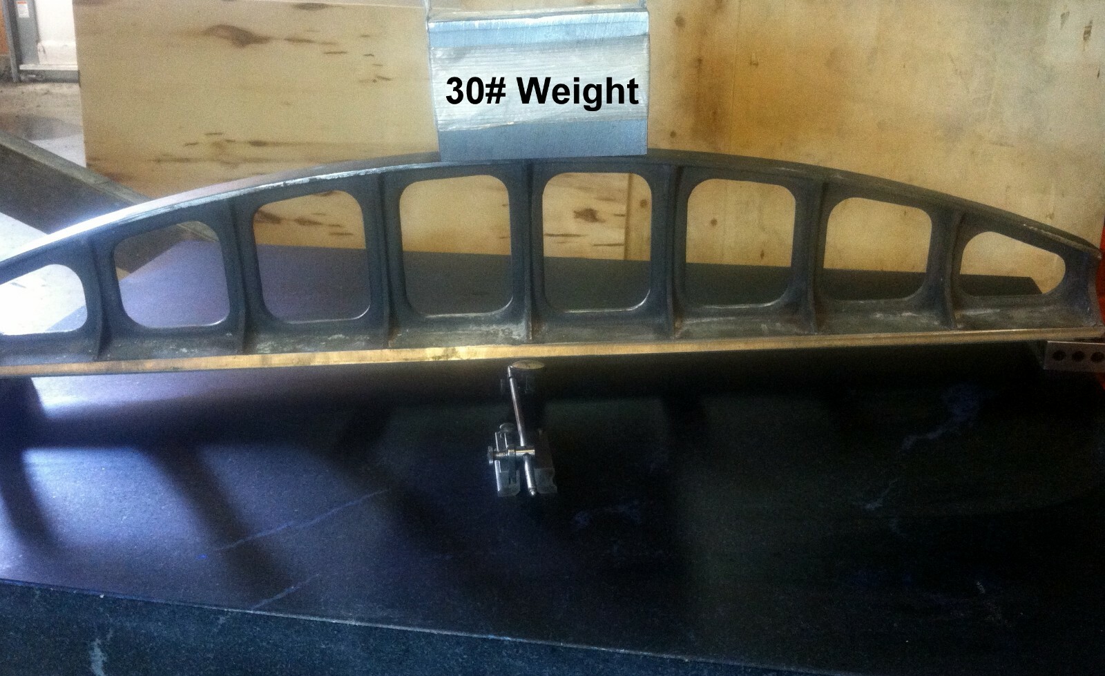36″ Lightweight Cast Iron Camelback Straight Edge Featherweight Raw Casting