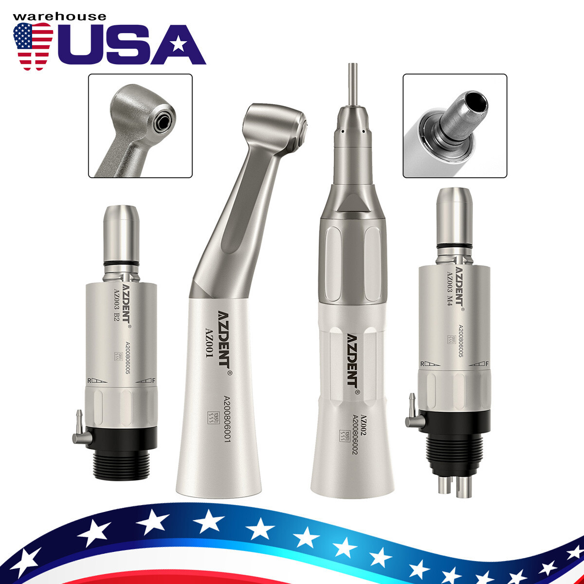 NSK Style Dental E-Generator LED High Speed/Low Speed Handpiece Kits 2Hole/4Hole