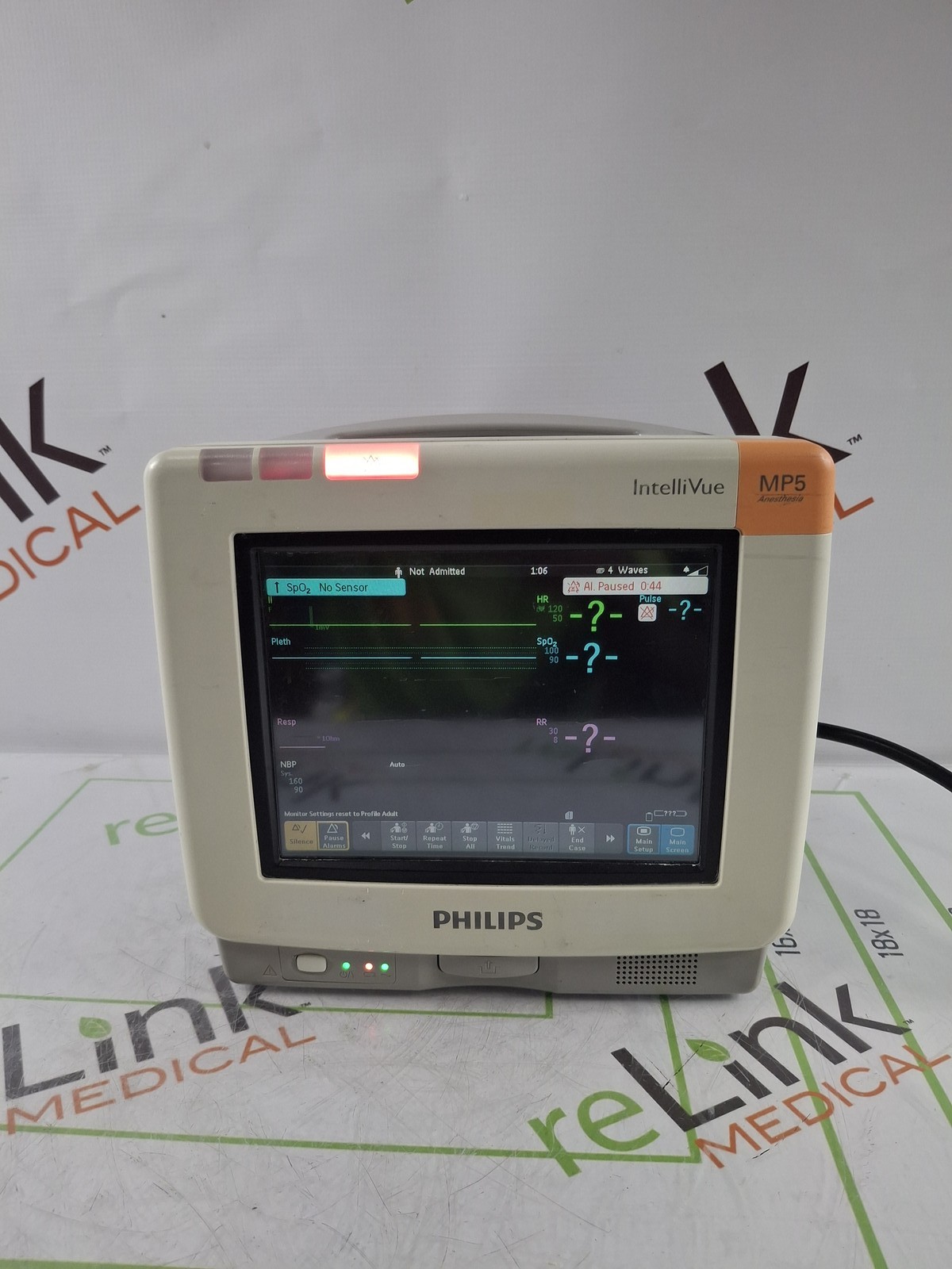 Philips MP5 Anesthesia Oximax SpO2 ECG, Press, NBP, Temp CO2 Patient Monitor