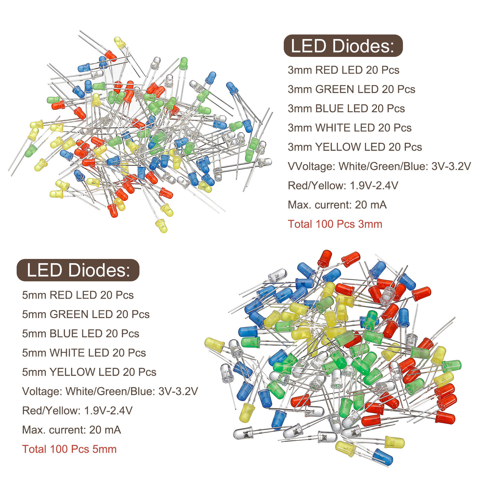 1490pcs Electronics Component Assortment Kit for Electronic DIY Projects